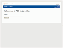 Tablet Screenshot of pgsf.udir.no